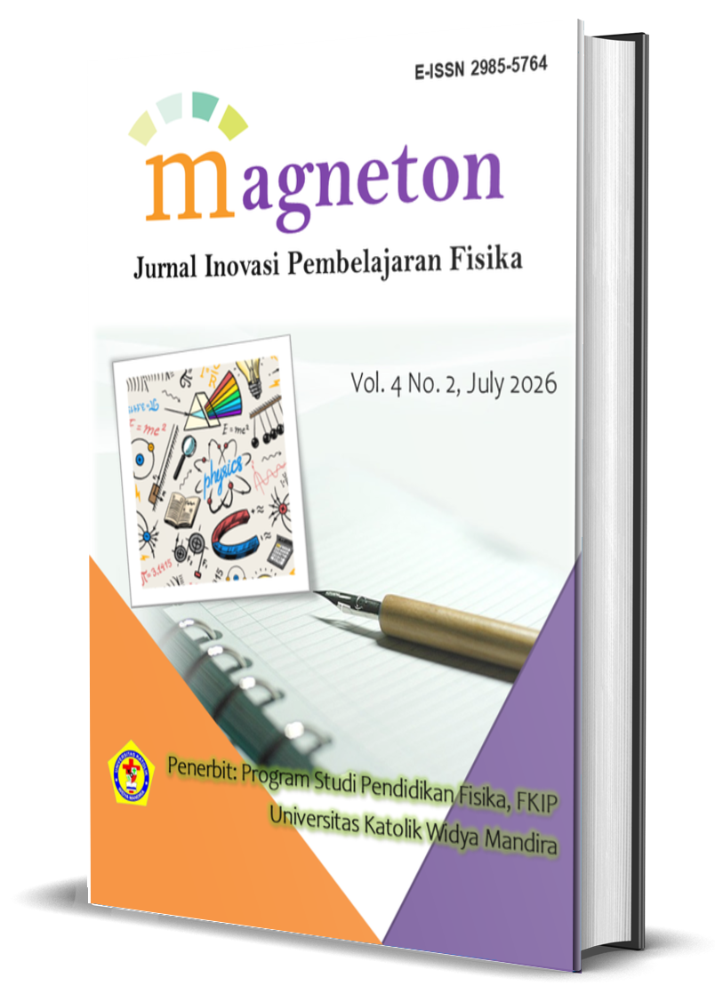 					Lihat Vol 4 No 2: MAGNETON: Jurnal Inovasi Pembelajaran Fisika | July 2026
				
