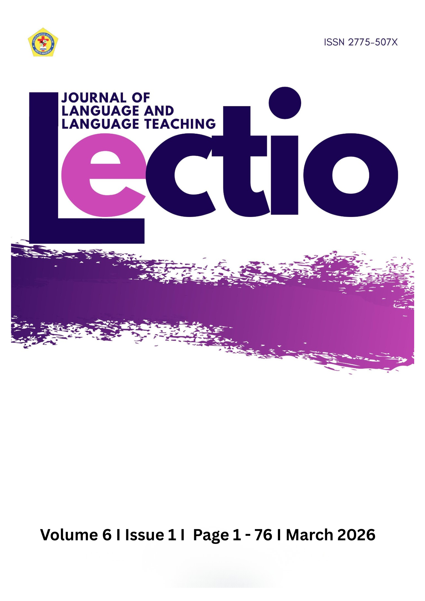 					Lihat Vol 6 No 1 (2026): Lectio: Journal of Language and Language Teaching | March 2026 Issue 
				